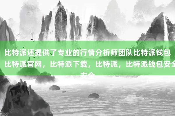 比特派还提供了专业的行情分析师团队比特派钱包，比特派官网，比特派下载，比特派，比特派钱包安全