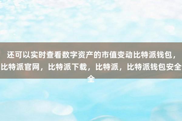 还可以实时查看数字资产的市值变动比特派钱包，比特派官网，比特派下载，比特派，比特派钱包安全