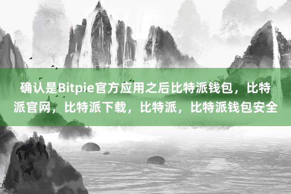 确认是Bitpie官方应用之后比特派钱包，比特派官网，比特派下载，比特派，比特派钱包安全