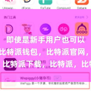 即使是新手用户也可以轻松上手比特派钱包，比特派官网，比特派下载，比特派，比特派钱包安全